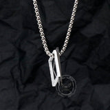 Triangle Geometric Viking Runes Stainless Steel Pendant
