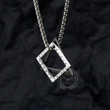 Triangle Geometric Viking Runes Stainless Steel Pendant