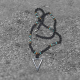 Triangle Stone Bead Necklace