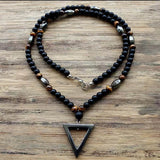 Triangle Stone Bead Necklace