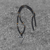 Triangle Stone Bead Necklace