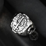 Trident of Poseidon Stainless Steel Petrine Cross Ring
