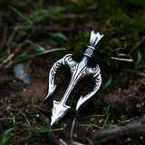 Trident Stainless Steel Marine Pendant
