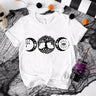 Triple Goddess Round Neck Short Sleeve T-shirt