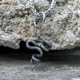 Twist Snake Stainless Steel Animal Pendant
