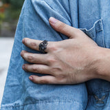 Twist Snake Stainless Steel Animal Ring
