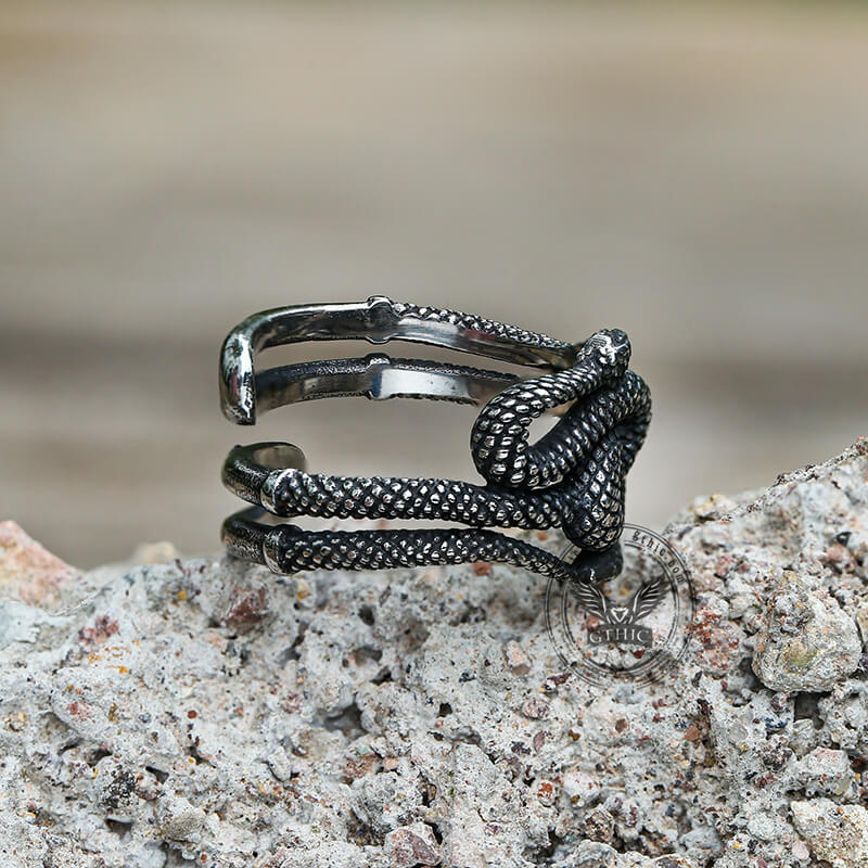 Twist Snake Stainless Steel Animal Ring