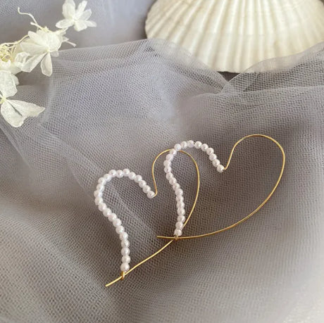 French retro pearl earrings female earrings - Lootquake