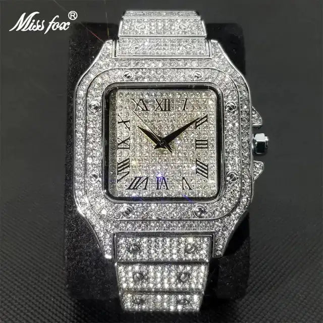 Waterproof Full Diamond Men's Watches - Lootquake