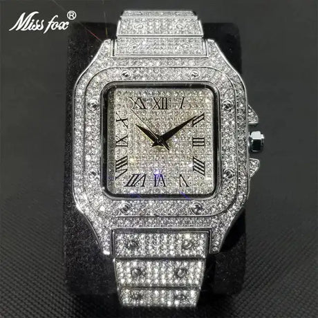 Waterproof Full Diamond Men's Watches - Lootquake