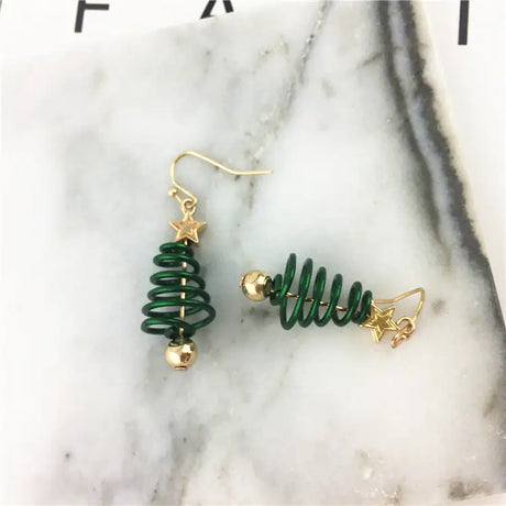 Christmas Earrings Tree Star DIY Earrings - Lootquake