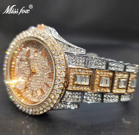 Masculino Diamond Quartz Watches - Lootquake