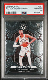 Graded 2023 Panini Mosaic Victor Wembanyama #282 Rookie RC Basketball Card PSA 10 Gem Mint