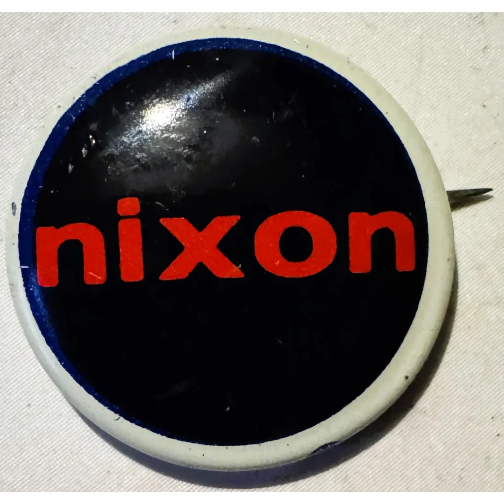 Uncommon Vintage 1960s Richard Nixon Tricky Dick Campaign Button