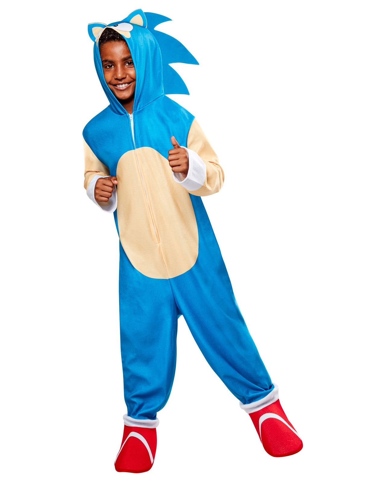 Boys Oversized Sonic Jumpsuit Costume