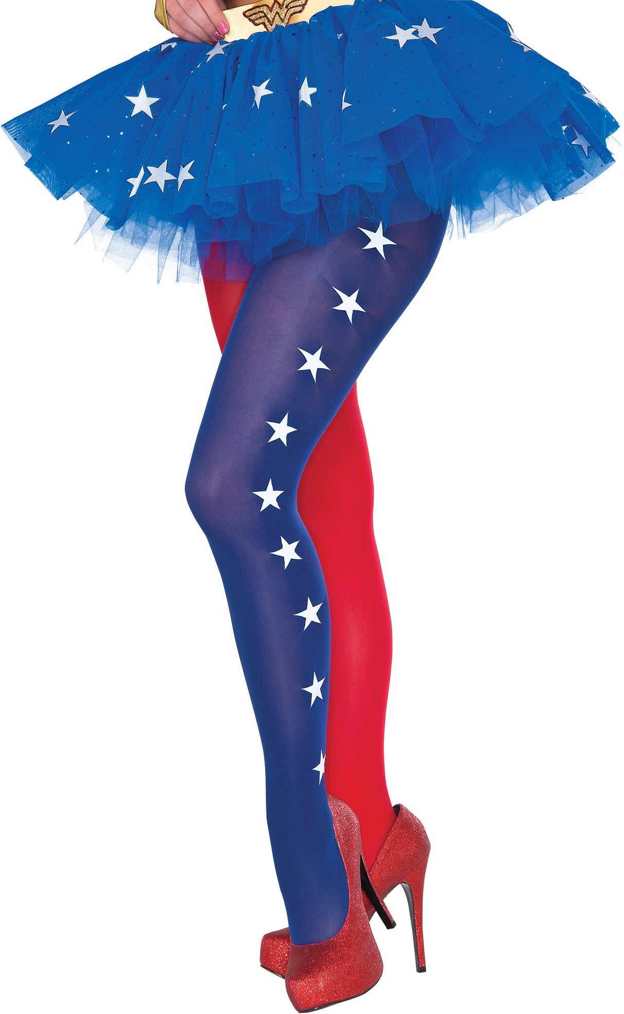 DC Comics Wonder Woman Costume Leggings Tights Stockings