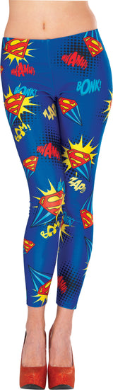 DC Comics Supergirl Costume Leggings Tights Stockings