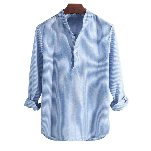 Men's Fashionable Slim Fit Casual Cotton Shirts - Lootquake