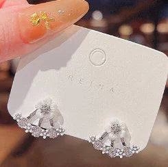 Petal Earrings, Pearl Studs, Colorful Drop Earrings - Lootquake