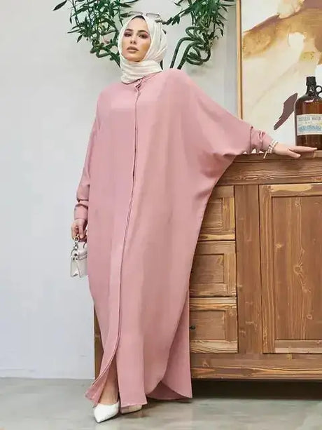 Fashion Single Breasted Muslim Dresses - Lootquake