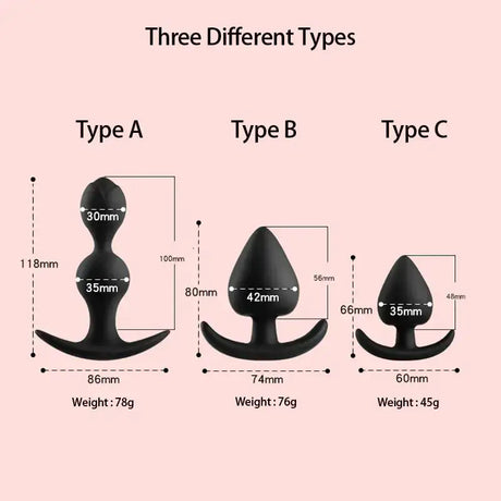 Anal Beads and Plug for Couples - Adult Toy - Lootquake