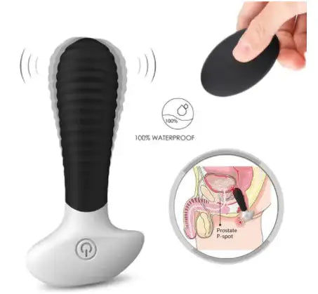 Unisex Threaded Anal Plug with Remote Control - Lootquake