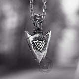 Valknut And Vegvisir Stainless Steel Viking Pendant