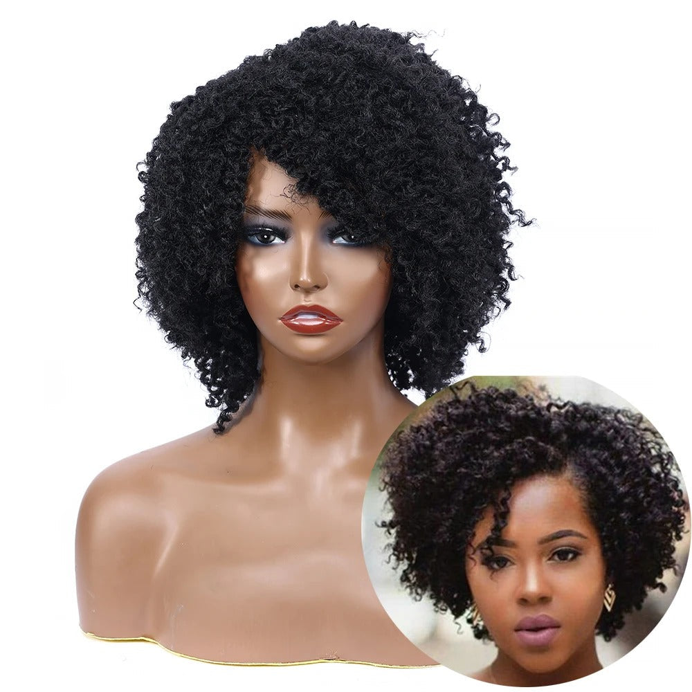 10" Short Dreadlock Wig | Afro Curly Twist | Faux Locs Braids | Heat Resistant | Black Women