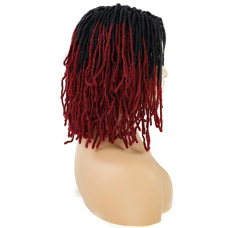 10" Short Dreadlock Wig | Afro Curly Twist | Faux Locs Braids | Heat Resistant | Black Women