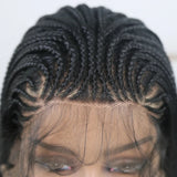 13X4 Lace Wigs for Women | Braided Box Braids Wigs | Synthetic Lace Front Wig | Braiding Wigs Natural Hairline Cosplay