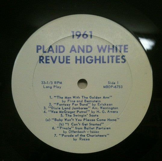 Plaid And White Revue Highlites | Very Good Plus (VG+) Generic