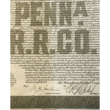 Rare 1934 Pennsylvania Railroad Gold Bond Certificate Discovered