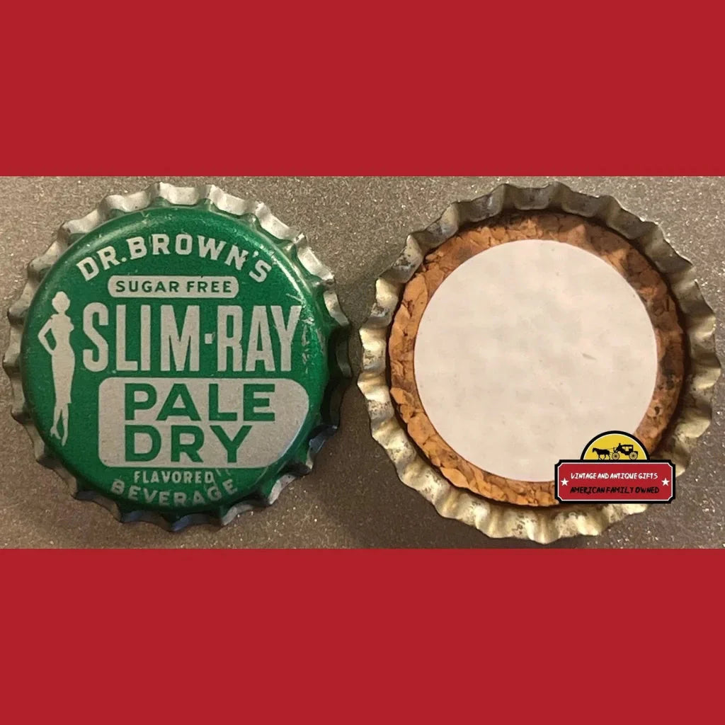 Rare 1940s Dr. Brown's Slim Ray Antique Vintage Bottle Cap