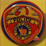 Rare 1960s Suffolk NY Vintage Tin Litho Special Police Badge