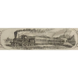 Rare 1800s Vermont and Massachusetts Railroad Stock Certificate