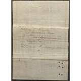 Rare 1800s Vermont and Massachusetts Railroad Stock Certificate