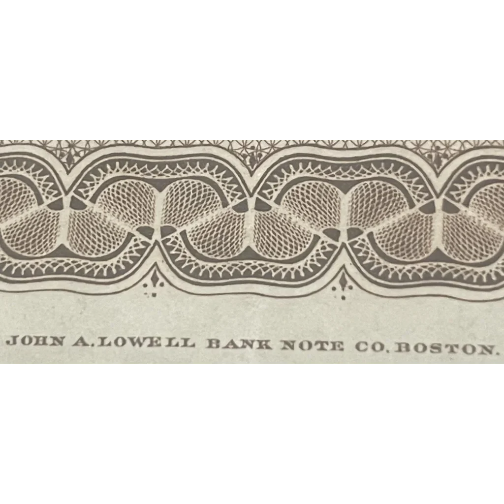 Rare 1900s VT & MA Railroad Stock Certificate Treasure