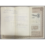 Rare 1900s VT & MA Railroad Stock Certificate Treasure