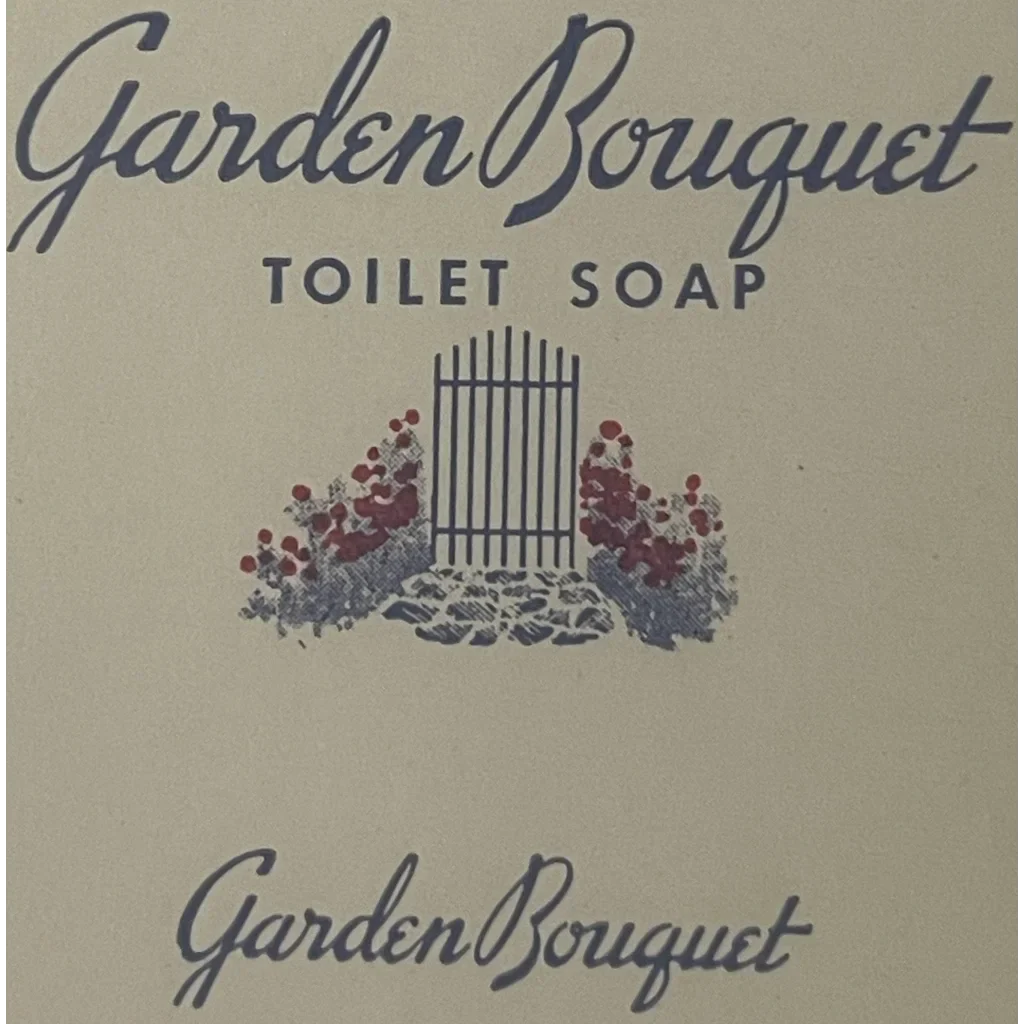 Discover Rare 1900s Garden Bouquet Soap Label from Manhattan