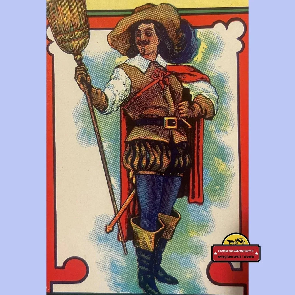 Rare Antique Vintage Warehouse Broom Label Wall Art