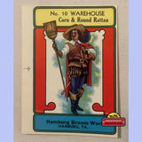 Rare Antique Vintage Warehouse Broom Label Wall Art