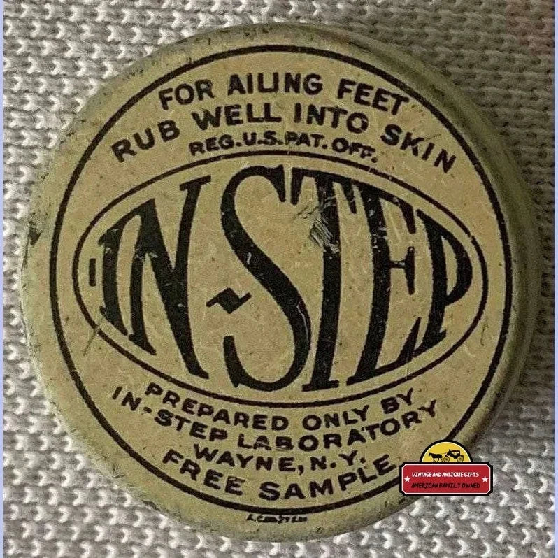 Rare Antique Vintage 1910s InStep Sample Tin from Wayne NY Lab