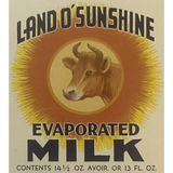 Rare Antique Vintage 1920s Sunshine Label from Suwanee Food