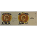 Rare Antique Vintage 1920s Sunshine Label from Suwanee Food