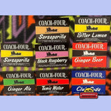 Rare Combo Vintage Coach and Four Soda Labels from 1960s