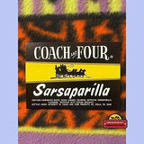 Rare Combo Vintage Coach and Four Soda Labels from 1960s