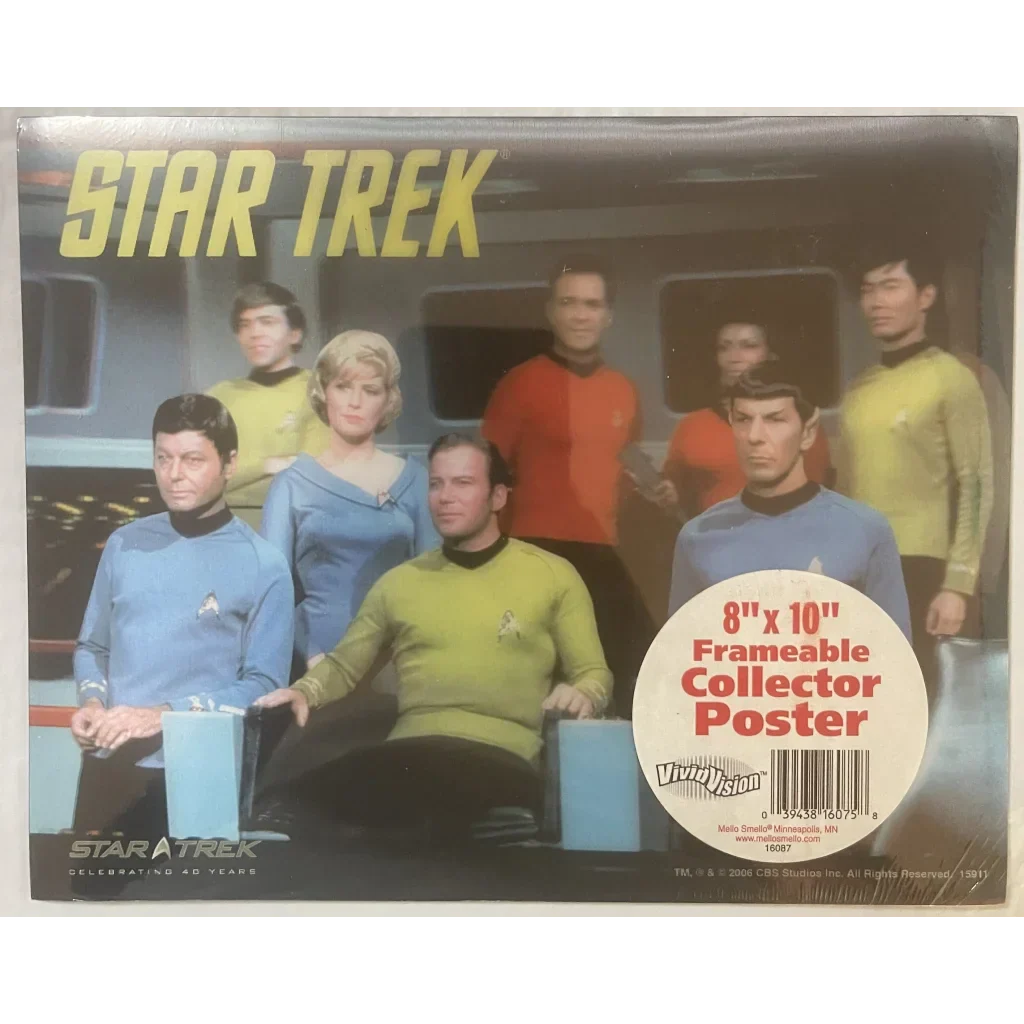 Rare Star Trek 40th Anniversary 3D Hologram Poster Mesmerizes Fans