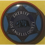 Rare Vintage 1950s LA Sheriff Tin Litho Special Police Badge