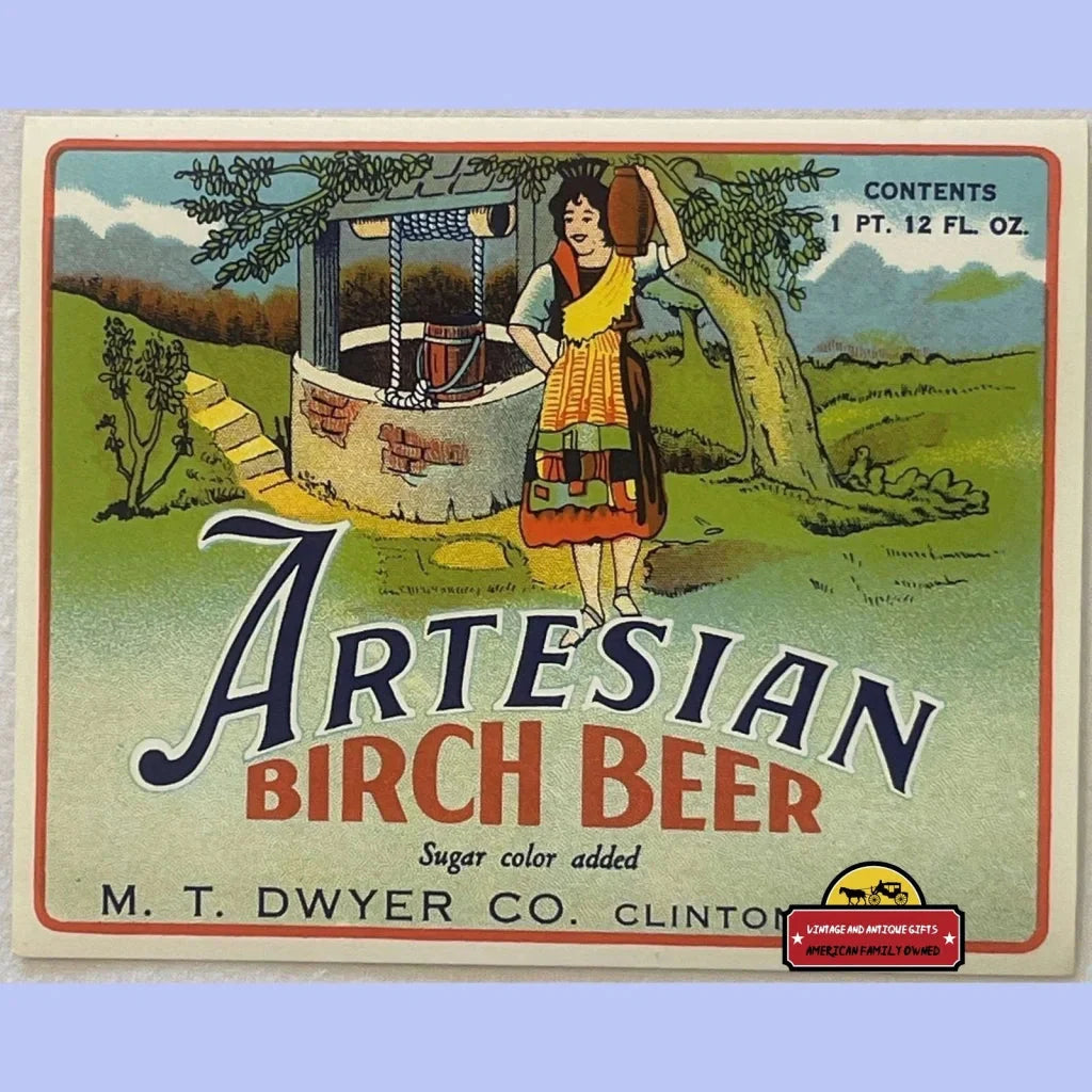 Uncover 1930s Mystery with Rare Vintage Birch Beer Label
