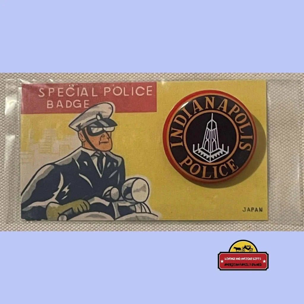 Rare 1950s Indianapolis Special Police Tin Litho Badge Uncovered